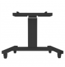 Neomounts Floor stand | PLASMA-M2500TBLACK TV trolley | Adjustable Height