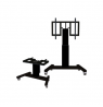 Neomounts Floor stand | PLASMA-M2500TBLACK TV trolley | Adjustable Height