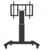 Neomounts Floor stand | PLASMA-M2500TBLACK TV trolley | Adjustable Height