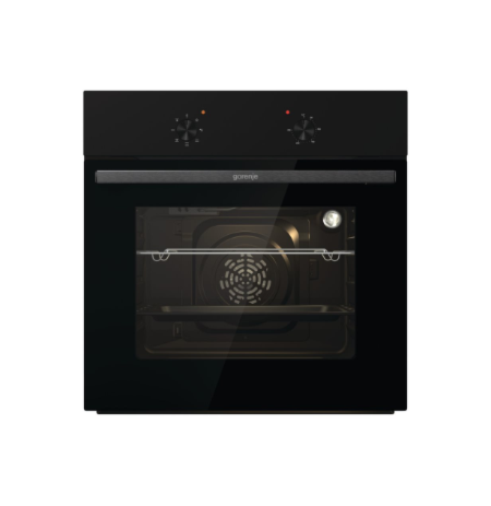 Gorenje Oven | BO6615E01B | 60 L | Electric | EnamelClean | Push pull buttons | Height 59.5 cm | Width 59.5 cm | Stainless steel