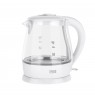 TEESA Electric Kettle, Glass, 1650 W, White, 1 L