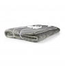 Nedis PEBL130CWT2 electric blanket 120 W Grey, White Fleece, Polyester