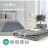 Nedis PEBL130CWT2 electric blanket 120 W Grey, White Fleece, Polyester