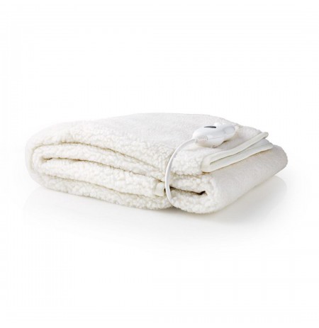 Nedis 1 Person, 150 x 80 cm, 3 Heat Settings, Washable, Overheating protection, Polyester / Synthetic, White