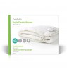 Nedis 1 Person, 150 x 80 cm, 3 Heat Settings, Washable, Overheating protection, Polyester / Synthetic, White