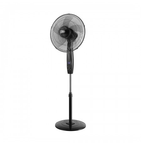 TEESA remote controlled pedestal fan, black