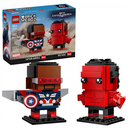 LEGO 40668 Super Heroes - Figurki Kapitana Ameryki i Czerwonego Hulka