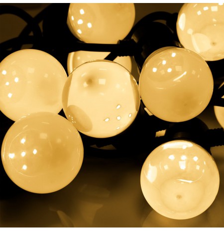 Rebel outdoor lights, warm white - balls (garland), 230V