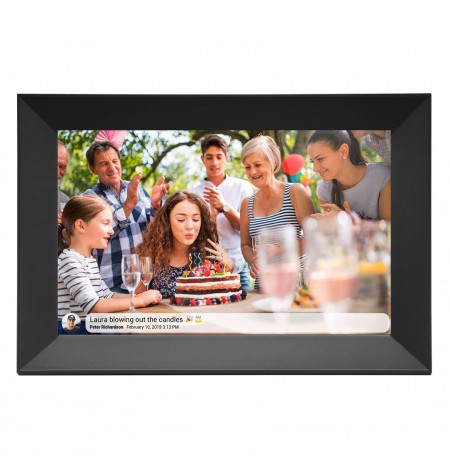 Denver PFF-1063BLACK digital photo frame Black 25.6 cm (10.1") Touchscreen Wi-Fi