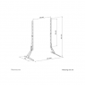 Neomounts Desk Mount | DS45-430BL18 TV stand | Adjustable Height | 45-90 " | Maximum weight (capacity) 60 kg | Black