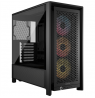 Corsair PC Case | Frame 4000D RS ARGB Modular | Black | Mid-Tower | Power supply included No