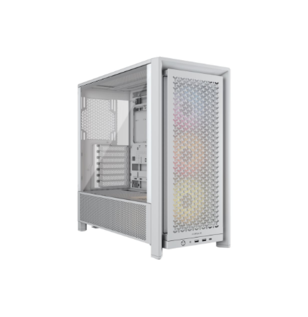 Corsair PC Case | Frame 4000D RS ARGB Modular | White | Mid-Tower | Power supply included No