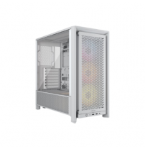 Corsair PC Case | Frame 4000D RS ARGB Modular | Mid-Tower | White