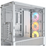 Corsair PC Case | Frame 4000D RS ARGB Modular | White | Mid-Tower | Power supply included No