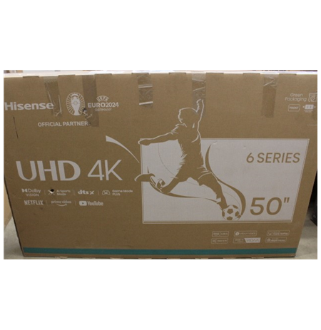 Hisense | UHD Smart TV | 50A6N | 50" | Smart TV | VIDAA OS | UHD | Black | DAMAGED PACKAGING