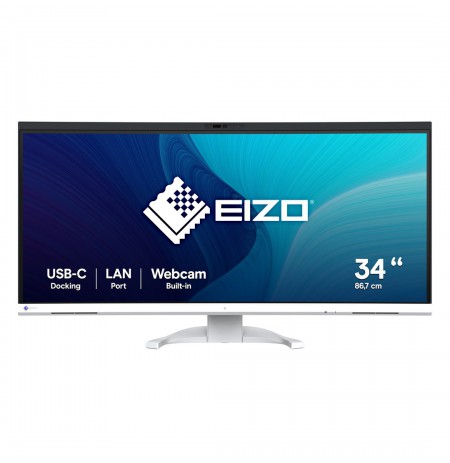 EIZO FlexScan EV3450XC-WT LED display 86.6 cm (34.1") 3440 x 1440 pixels UltraWide Quad HD White