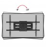 Maclean TV Mount, max VESA 600x400, 32-85", 60kg, horizontal and vertical angle adjustment, profile 65-390mm, black, MC-789