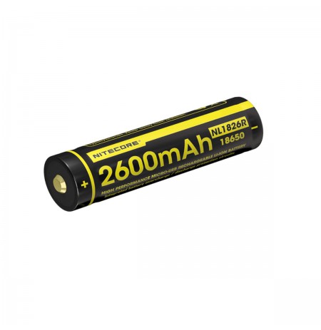 Nitecore NL1826R 2600mAh USB-C Rechargeable 18650 Battery