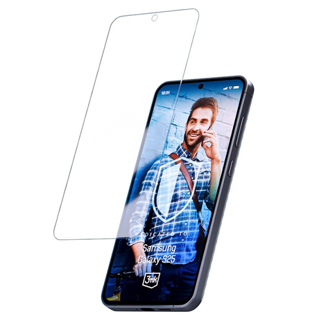 3MK | FlexibleGlass Pro | Screen Protector | Samsung | Galaxy S25 | Tempered Glass | Transparent/Black