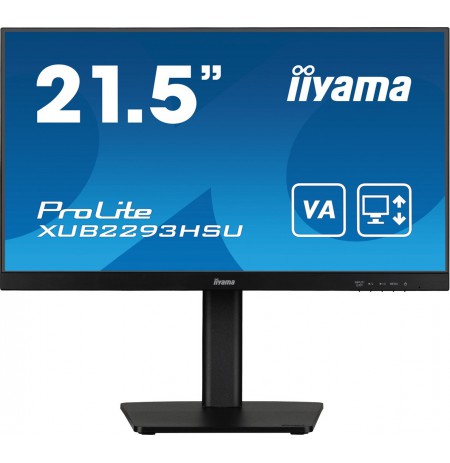 iiyama ProLite XUB2293HSU-B7 computer monitor 54.6 cm (21.5") 1920 x 1080 pixels Full HD LED Black
