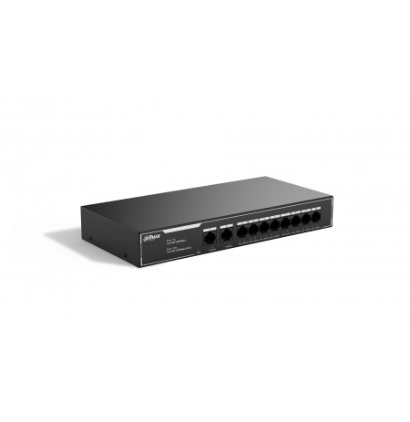 Dahua Technology PoE SG1010LP Unmanaged L2 Gigabit Ethernet (10/100/1000) Power over Ethernet (PoE) Black