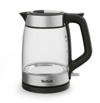 Tefal Glass Kettle KI605830 electric kettle 1.7 L 2200 W Black, Silver, Transparent