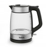 Tefal Glass Kettle KI605830 electric kettle 1.7 L 2200 W Black, Silver, Transparent