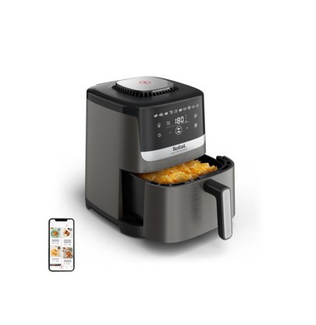 Tefal Easy Fry Silence EY551HE0 fryer Single 5 L Stand-alone Hot air fryer Black, Grey, Stainless steel