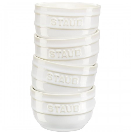 Staub Mini Ramekin Round, 4 pcs. - 200 ml, ivory
