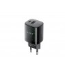 Havit UC303 EU - GaN 30 W dual-port travel charger, black