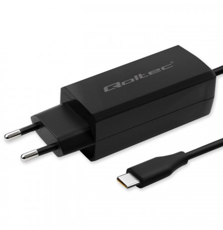 Qoltec 52419 65W GaN Super Fast Charger| 5-20V | 3-3.25A | USB-C 3.1