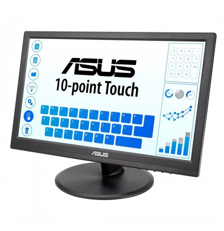ASUS VT168HR computer monitor 39.6 cm (15.6") 1366 x 768 pixels WXGA LED Touchscreen Black