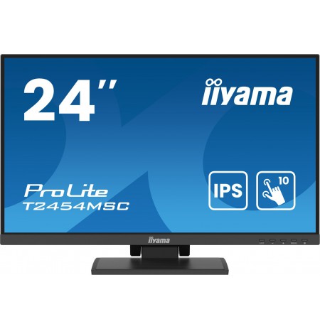 iiyama ProLite T2454MSC-B2AG computer monitor 60.5 cm (23.8") 1920 x 1080 pixels Full HD LED Touchscreen Multi-user Black