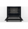 Bosch Oven | HBF133BA1 | 66 L | Electric | EcoClean | Knobs | Height 59.5 cm | Width 59.4 cm | Black