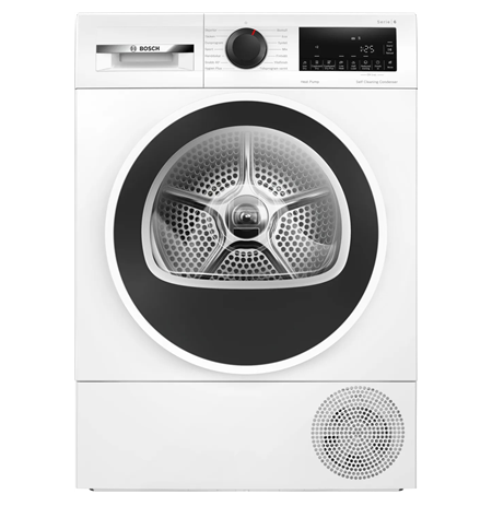 Bosch Dryer Machine with Heat Pump | WQG2450ISN | Energy efficiency class A++ | Front loading | 9 kg | LCD | Depth 61.3 cm | Whi