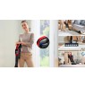 Bosch BCS1041PET stick vacuum/electric broom Battery Dry HEPA Bagless 0.4 L 23.5 W Black, Red 4 Ah