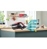 Bosch BCS1041PET stick vacuum/electric broom Battery Dry HEPA Bagless 0.4 L 23.5 W Black, Red 4 Ah