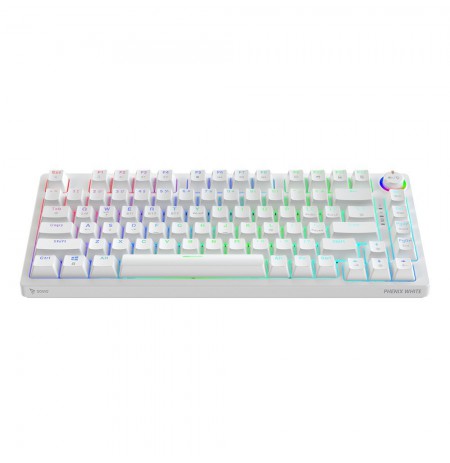 Savio Phenix WHITE GAT RED keyboard Gaming Bluetooth QWERTY International EER