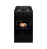 50 cm pločio juodos spalvos dujinė viryklė su el. orkaite Electrolux LKK560010K