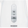 Severin WK 3411 electric kettle 1 L 2200 W White