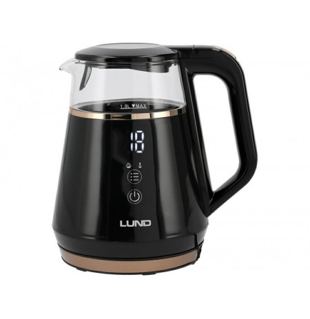LUND ELECTRIC KETTLE 1L REG. TEMP. BLACK