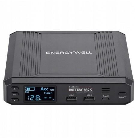 Power bank for car cameras ENERGY WELL P6 8000mAh 102.4Wh display