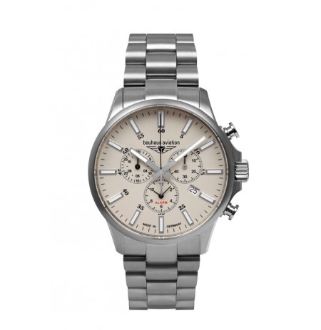 Bauhaus Aviation Watch 2880M5, quartz movement, 42mm