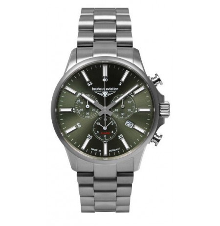 Bauhaus Aviation 2880M4 watch, quartz 42mm