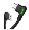 Mcdodo CA-5280 LED USB to Micro USB Cable, 1.2m (Black)