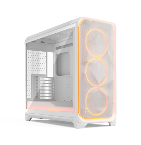 Fractal Design Meshify 3 XL | Ambience Pro RGB White TG Clear Tint | ATX | Power supply included No