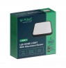 Plafond V-TAC VT-8630S surface-mounted 36W LED IP44 42x42cm motion detector 4000K 3820lm (SKU 76741) Black