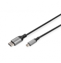 Digitus 8K DisplayPort Adapter Cable, Mini DP to DP, 2 m | DB-340106-020-S | DisplayPort to DisplayPort