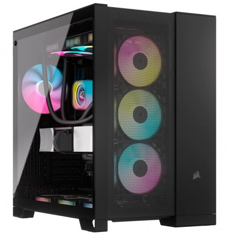 Corsair 6500X Midi-Tower, Tempered Glass - black