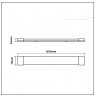 LED luminaire V-TAC VT-8330 30W linear, surface-mounted 120cm 155Lm/W 4000K 4650lm (SKU 20363) White